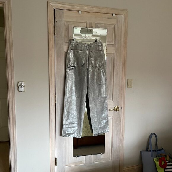 Metallic Silver Jeans - Picture 4 of 4